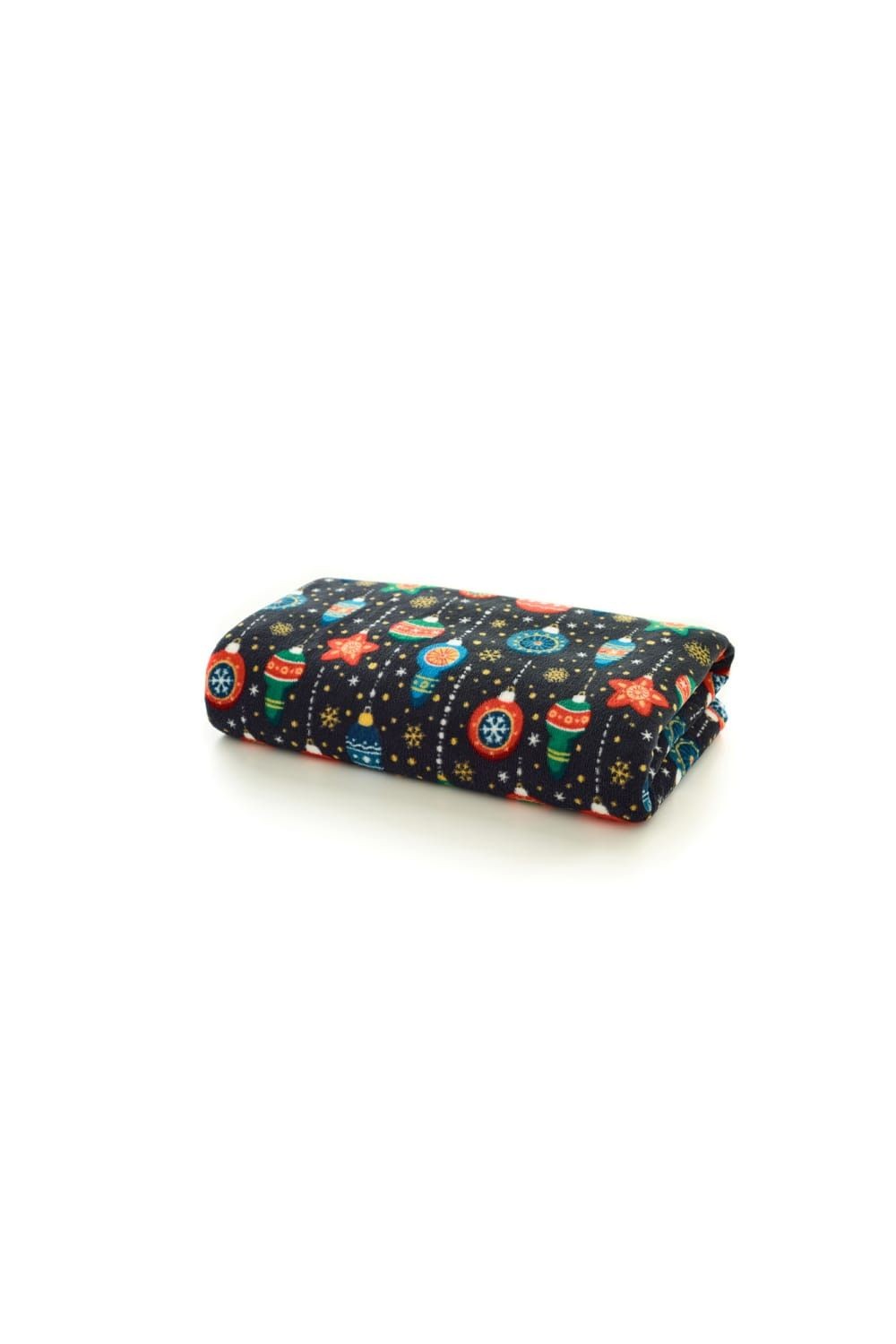 Deyongs Baubles Navy Christmas Throw 140 x 180cm - image 4