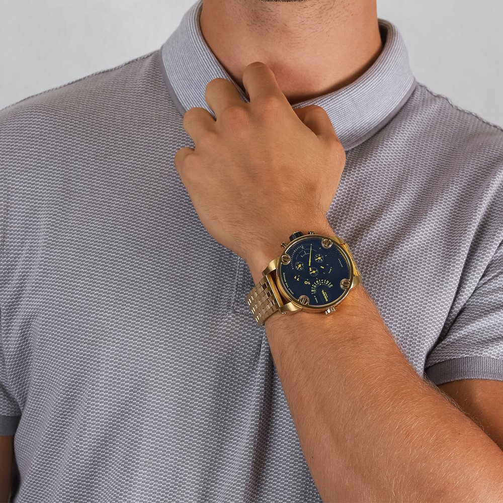 Diesel Mr. Daddy 2.0 DZ7347 Men's Dual Time Chronograph Watch - Gold & Black - image 4