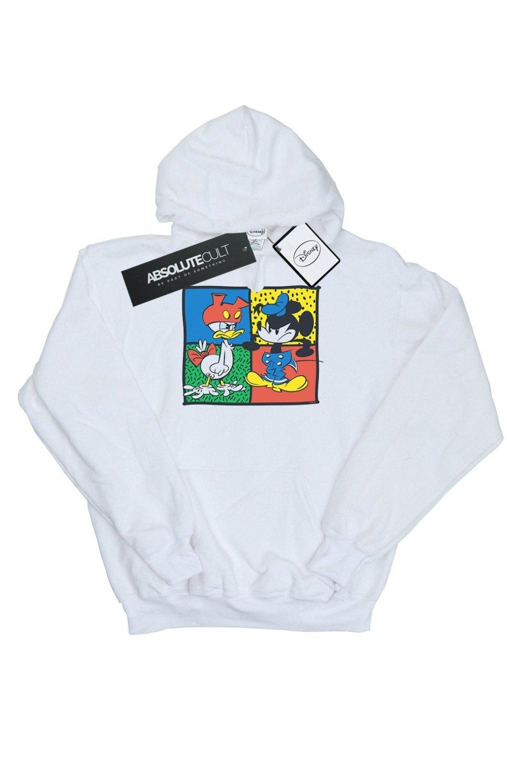Disney Boy's Mickey Mouse Donald Clothes Swap Hoodie in White | Size: 5-6 Years - image 3