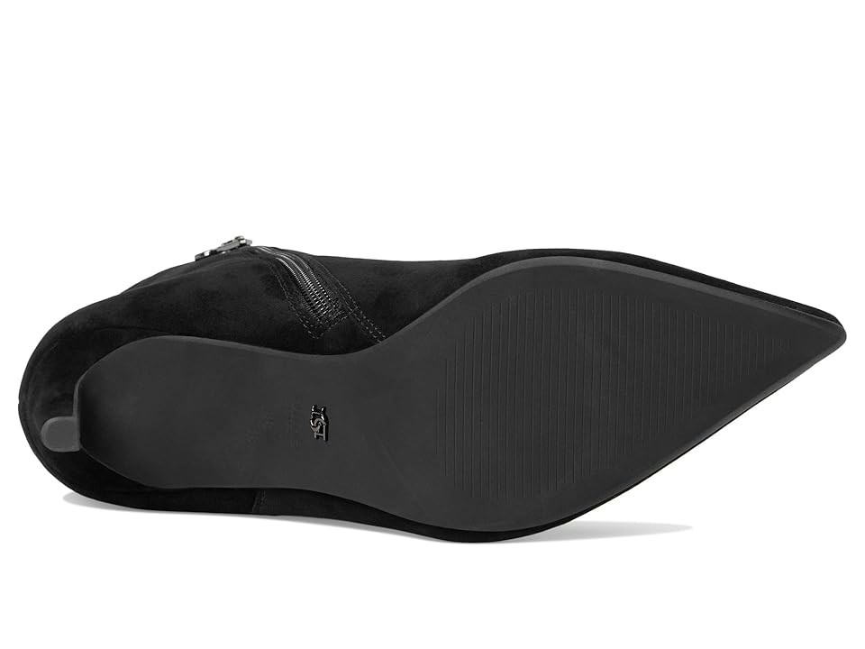 Dune Obsessively Suede Women's Black Heeled Ankle Boots - image 3