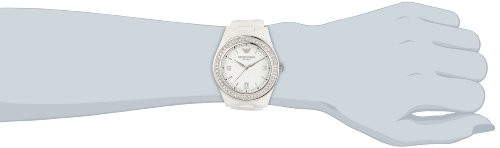 Emporio Armani AR1426 White Ladies Ceramica Watch - image 2