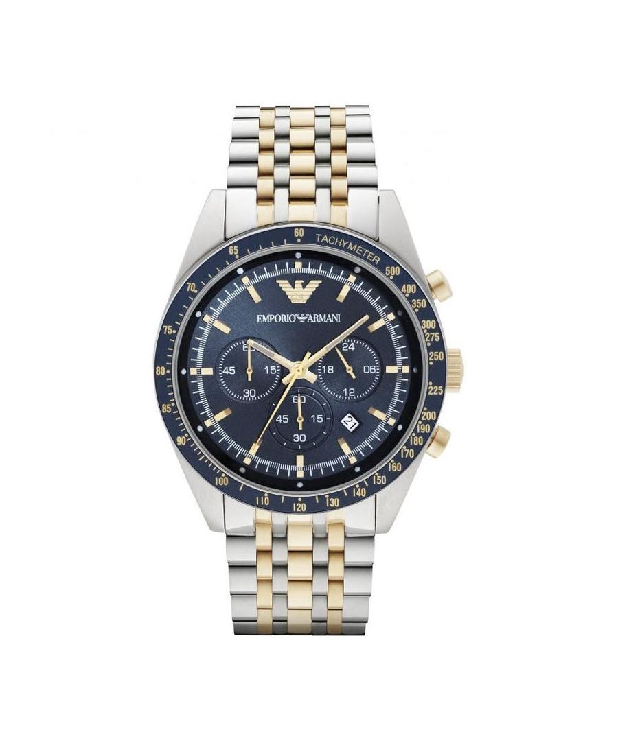 Emporio Armani Emporio Armani AR8030 Two Tone Tazio Chronograph Men's Watch