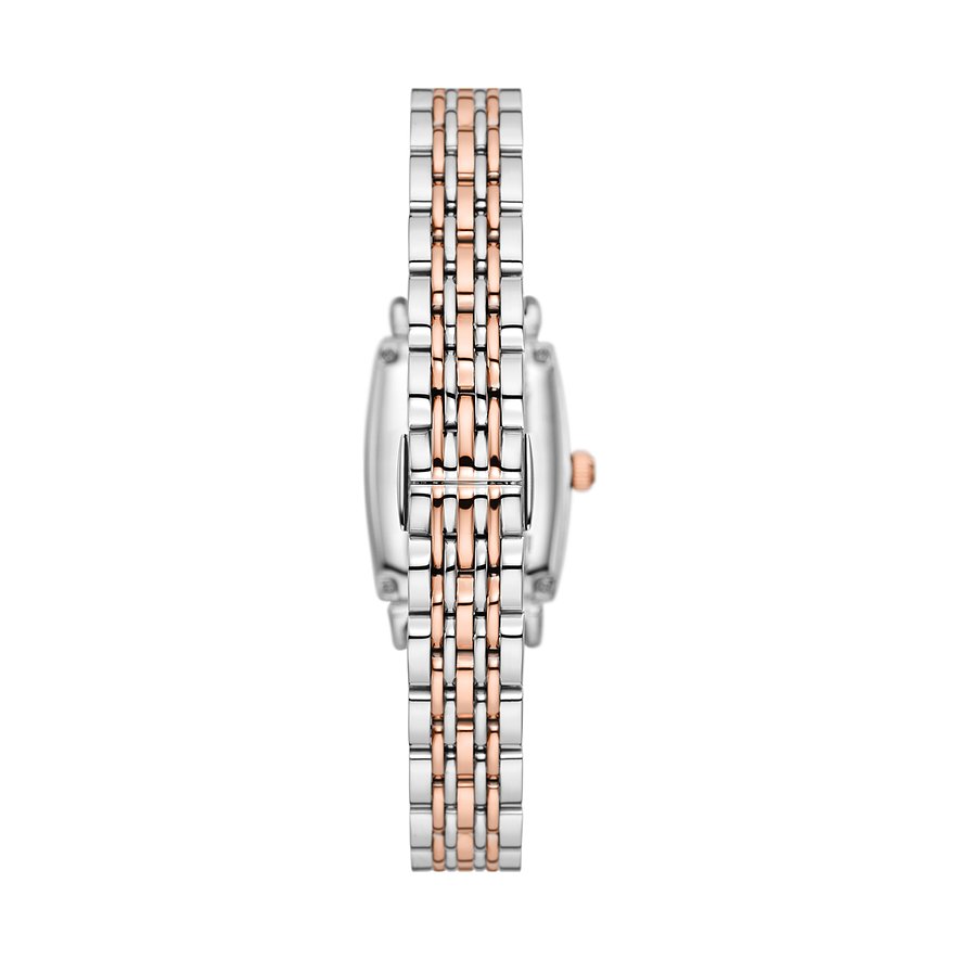 Emporio Armani Gianni T-Bar AR11519 Women's Rectangular Watch – 26mm White Mother of Pearl Dial Two-Tone Bracelet - image 3