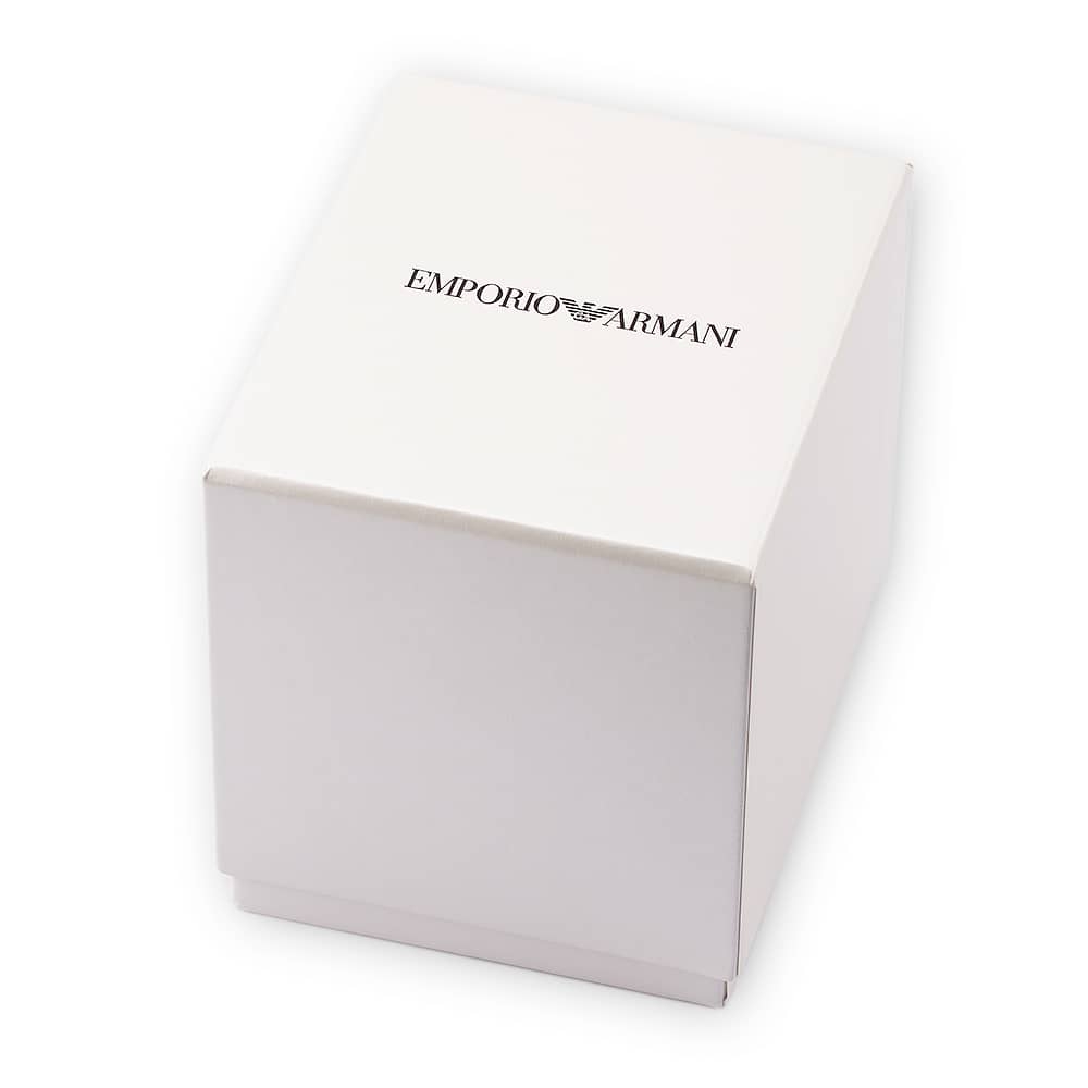 Emporio Armani Gianni T-Bar AR60043 Women's Open-Heart Automatic Watch – 34mm Navy Blue Dial Rose Gold Bracelet - image 3