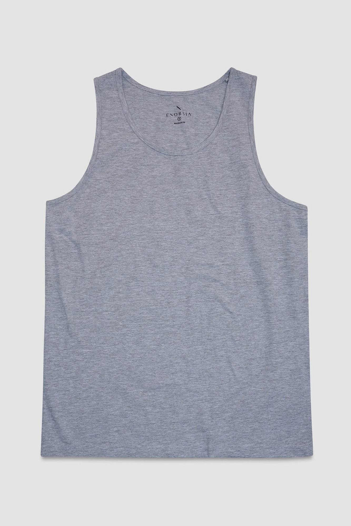 Enorsia Enorsia Mens Grey Essential Cotton Vest - UK XL