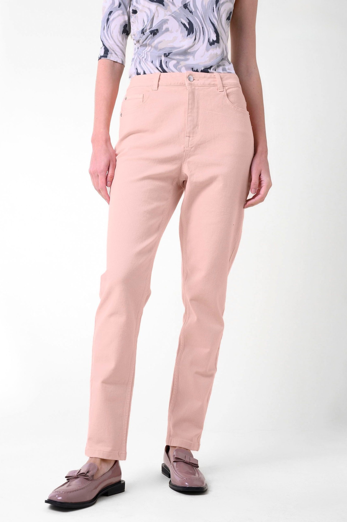 Enorsia Womens Pink Coloured Slim Fit Stretch Jeans - UK 10 - image 3