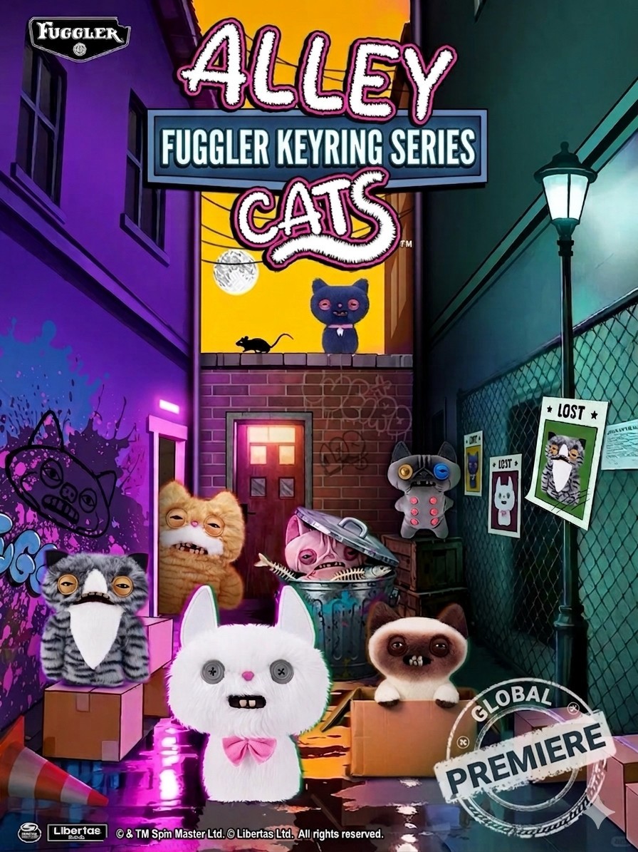 Fuggler Alley Cats Keyring by ZURU (Styles Vary) - image 2