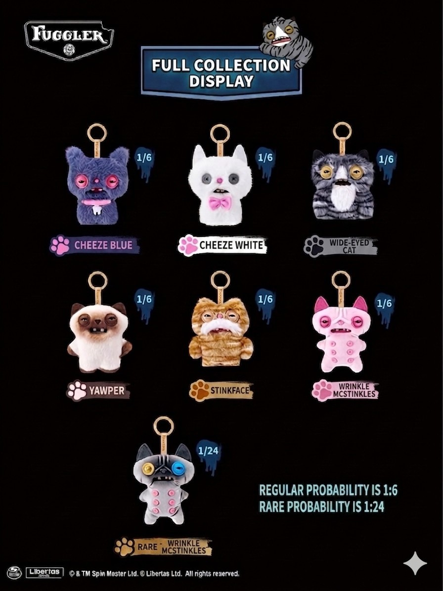 Fuggler Alley Cats Keyring by ZURU (Styles Vary) - image 4