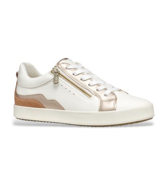 Geox D BLOMIEE Women's Optic White/Nude Trainers - image 2