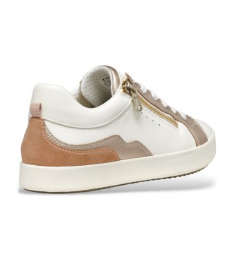 Geox D BLOMIEE Women's Optic White/Nude Trainers - image 3