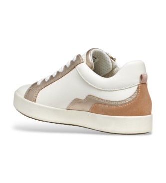 Geox D BLOMIEE Women's Optic White/Nude Trainers - image 4