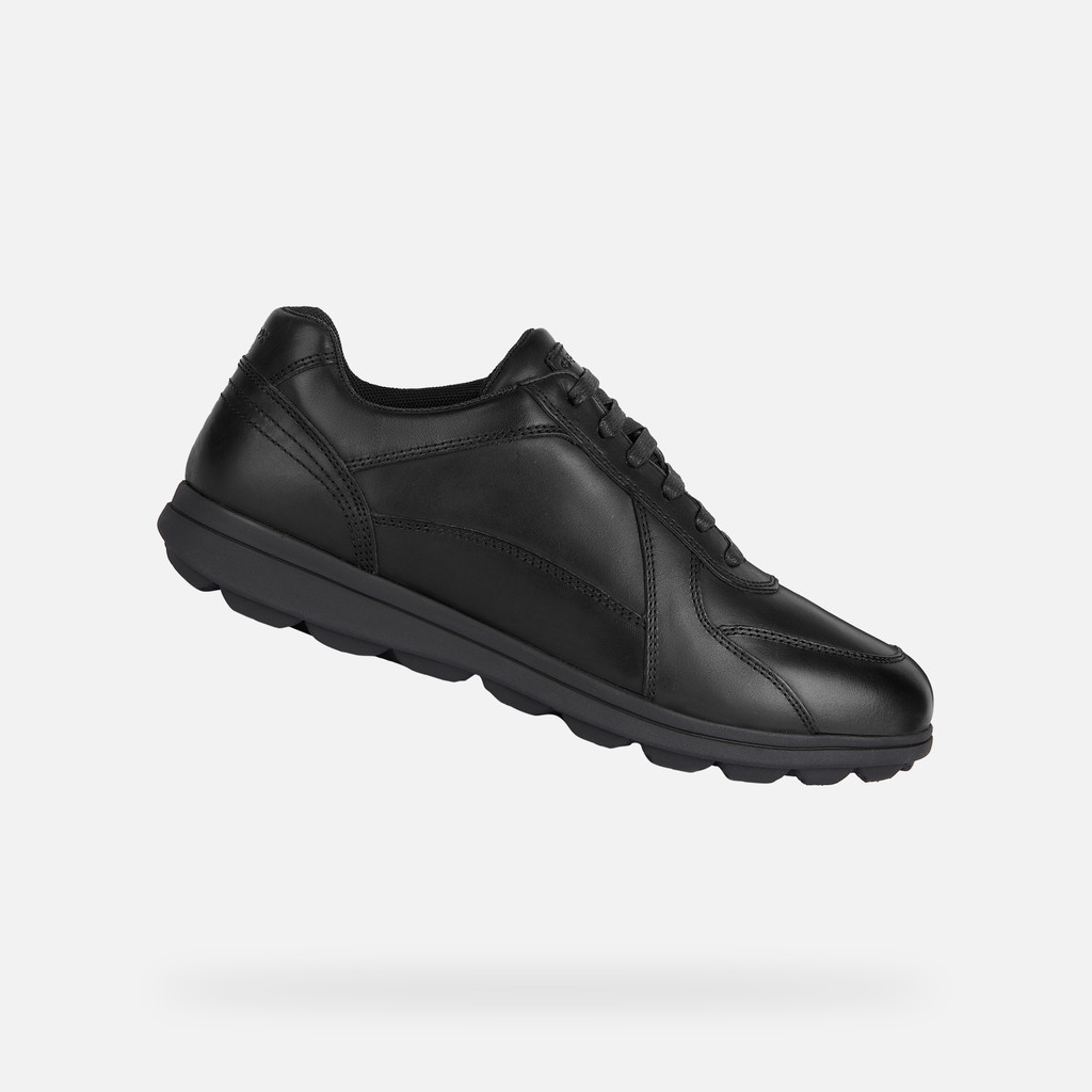 Geox U SPHERICA EC12 Leather Bovine Full Grain Men's Black Trainers - image 2