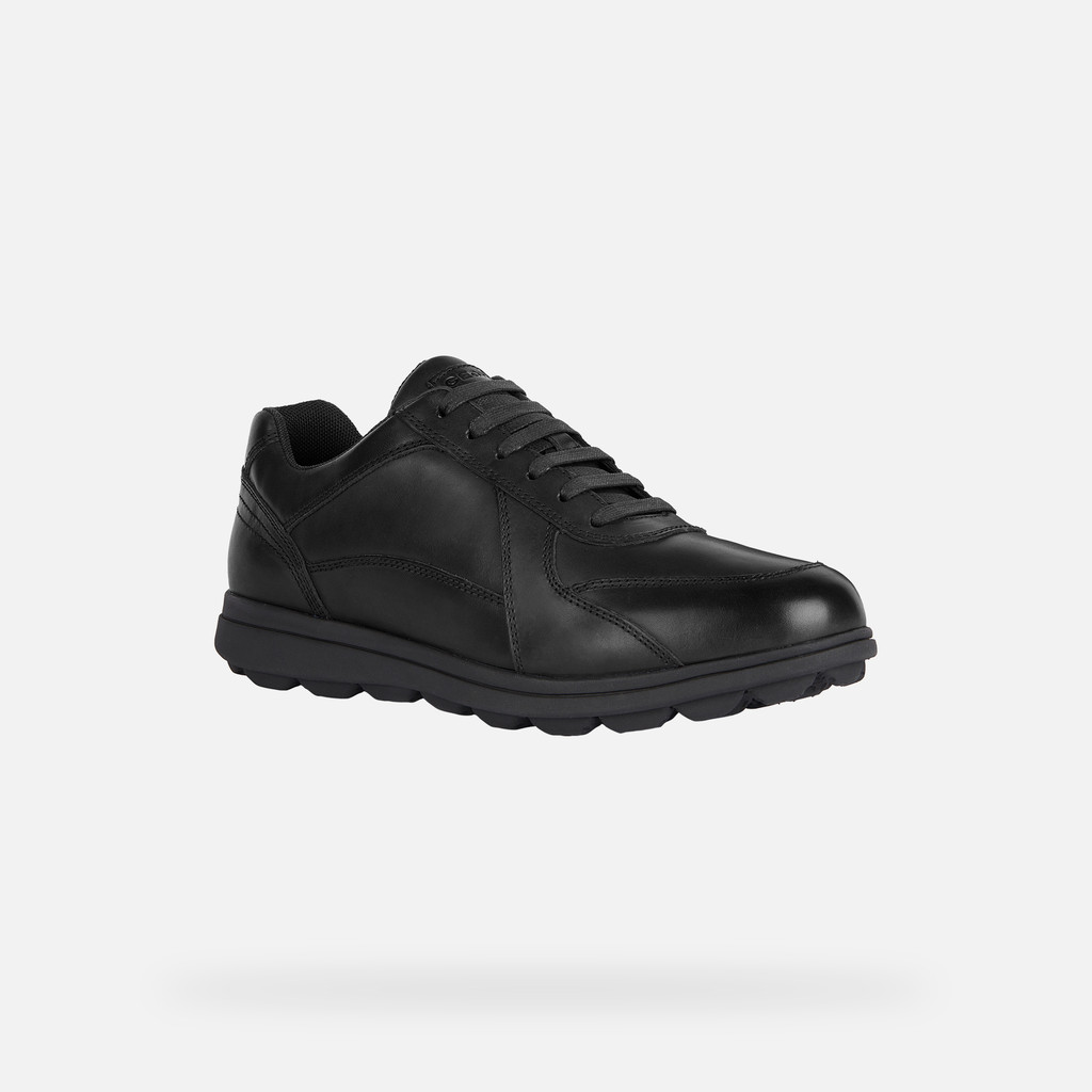 Geox U SPHERICA EC12 Leather Bovine Full Grain Men's Black Trainers - image 3