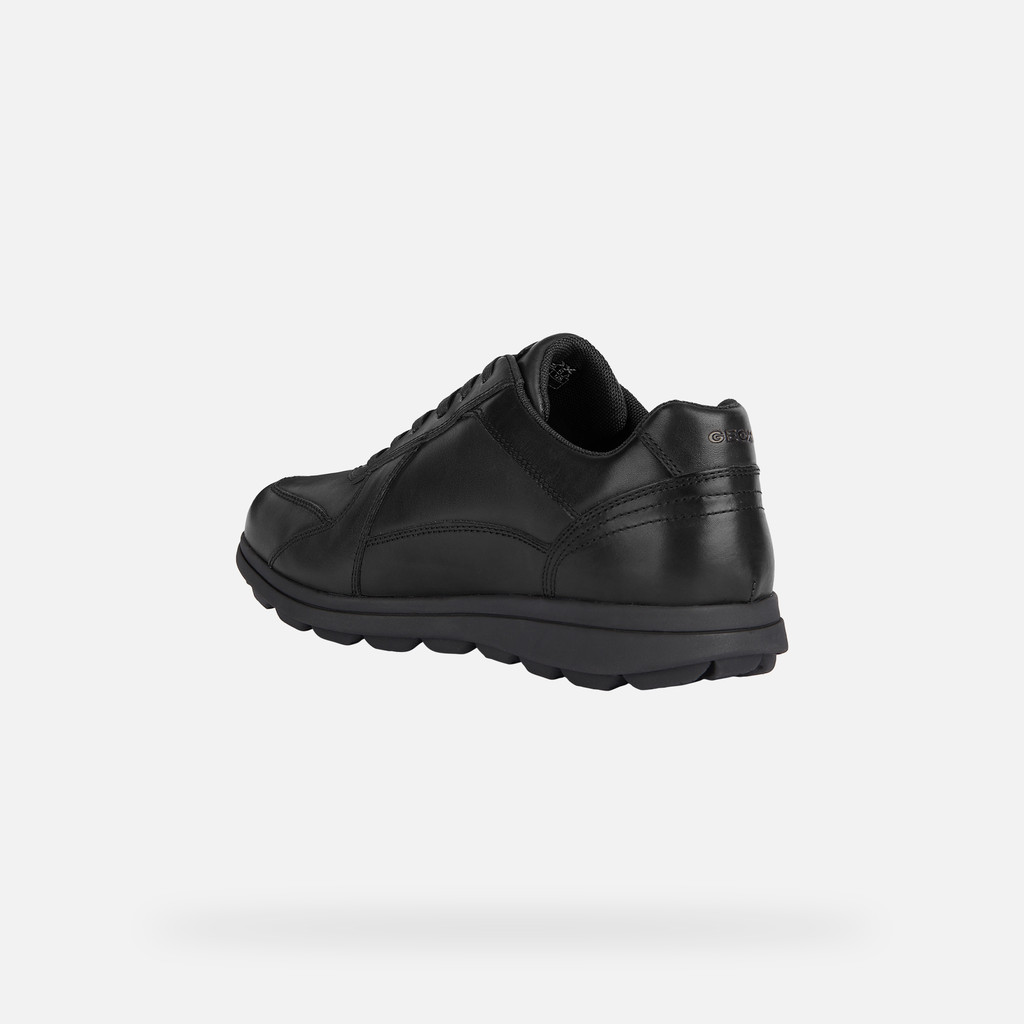 Geox U SPHERICA EC12 Leather Bovine Full Grain Men's Black Trainers - image 4