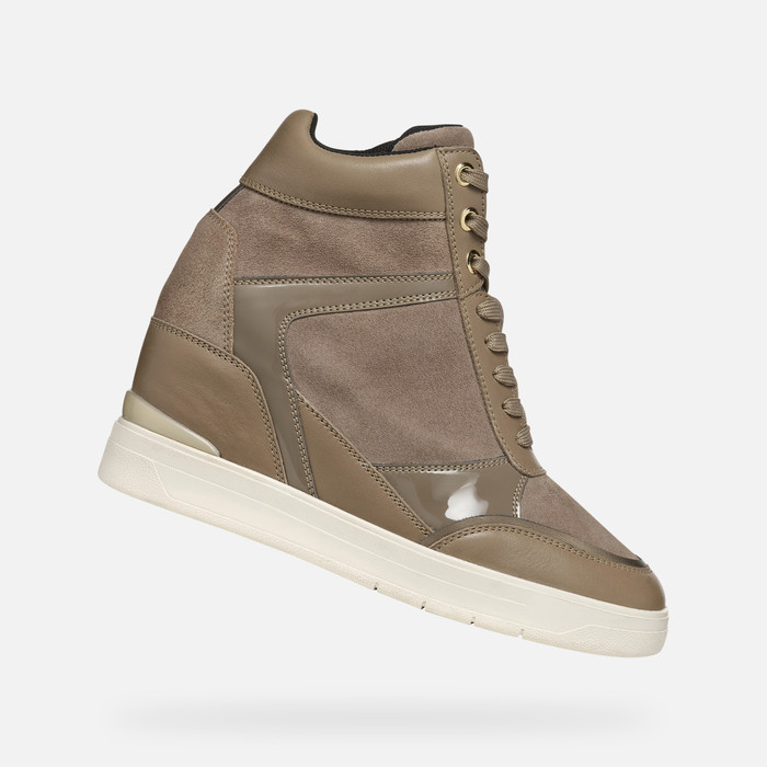Geox Women's D MAURICA B Trainers in Dark Taupe - image 2