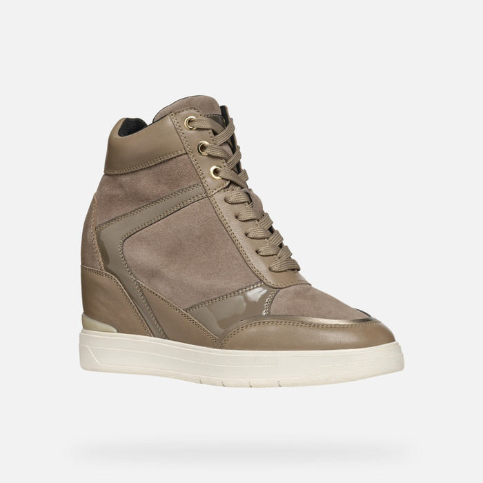 Geox Women's D MAURICA B Trainers in Dark Taupe - image 3