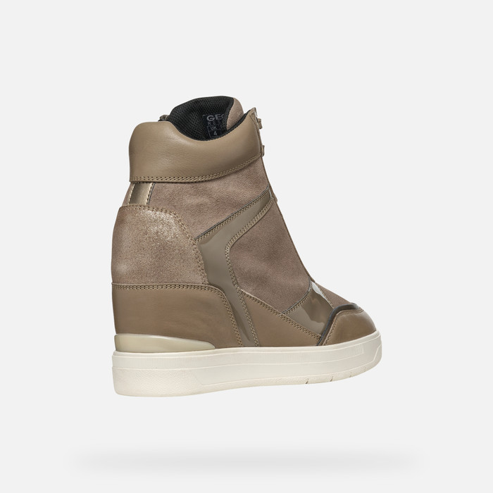 Geox Women's D MAURICA B Trainers in Dark Taupe - image 5