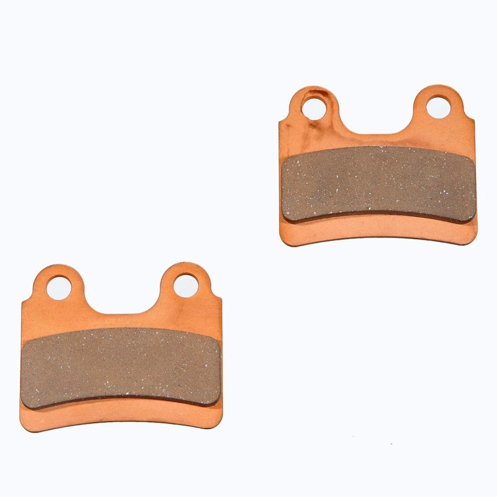 Copper-colored brake pads with a textured gray friction surface, featuring two mounting holes, designed for Beta Rev and Evo models from 2000 to 2022.
