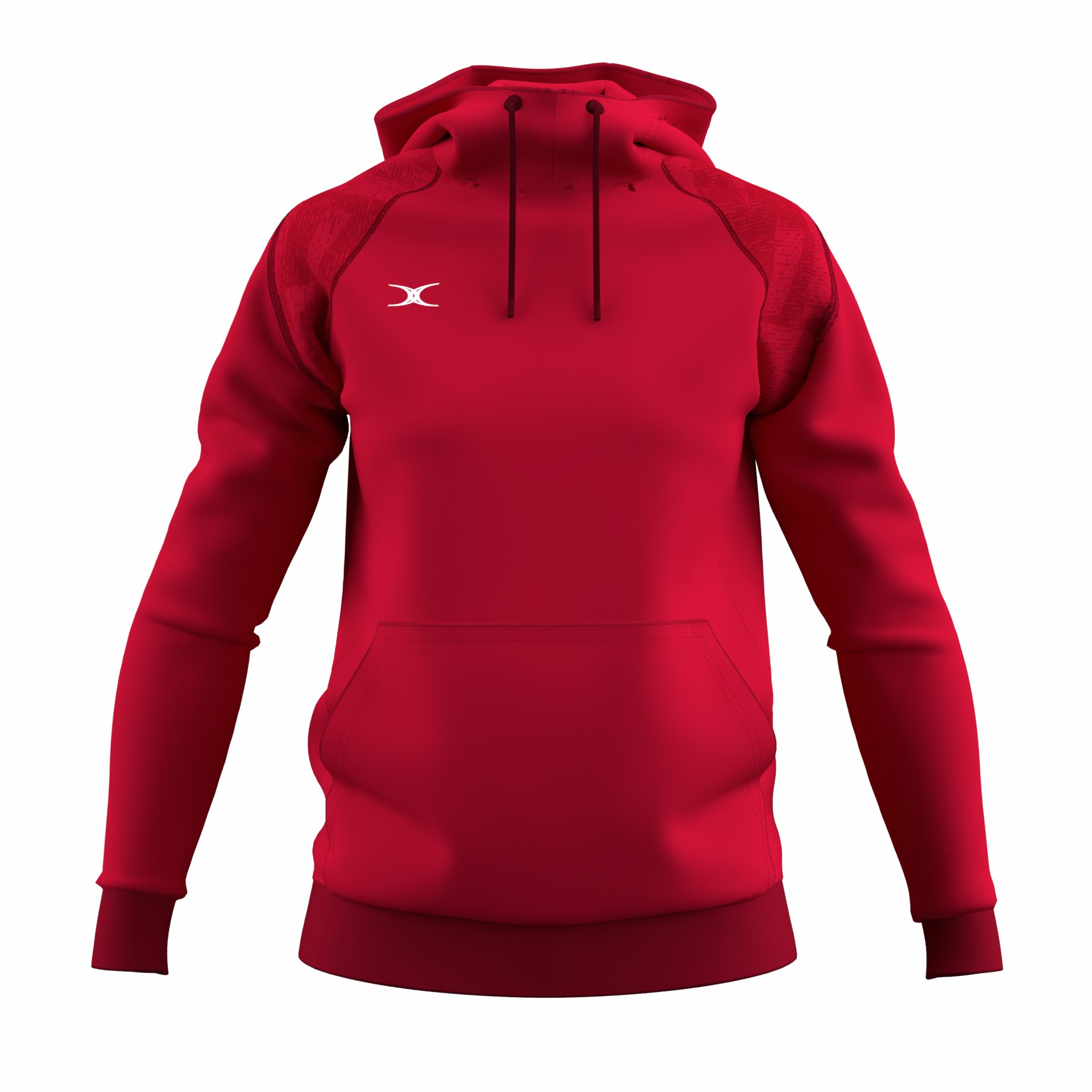 Black women's hoodie by Gilbert Netball, featuring a drawstring hood, ribbed cuffs, and a kangaroo pocket, made from soft, breathable material for comfort and style.