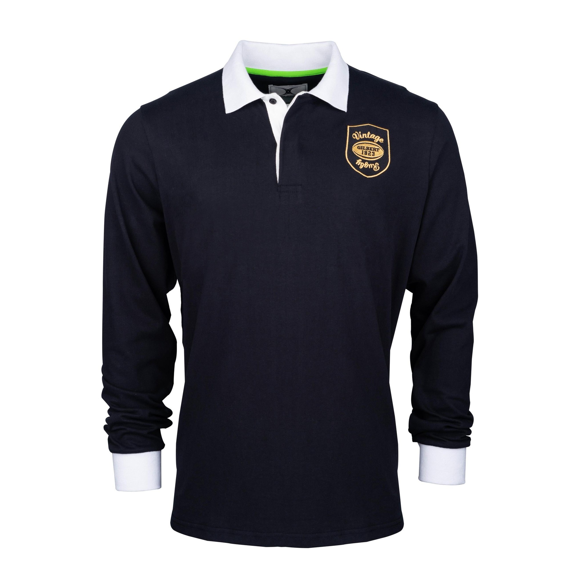 Gilbert Rugby Gilbert 1823 Vintage Rugby Shirt - Size: 3XL - Black - image 2