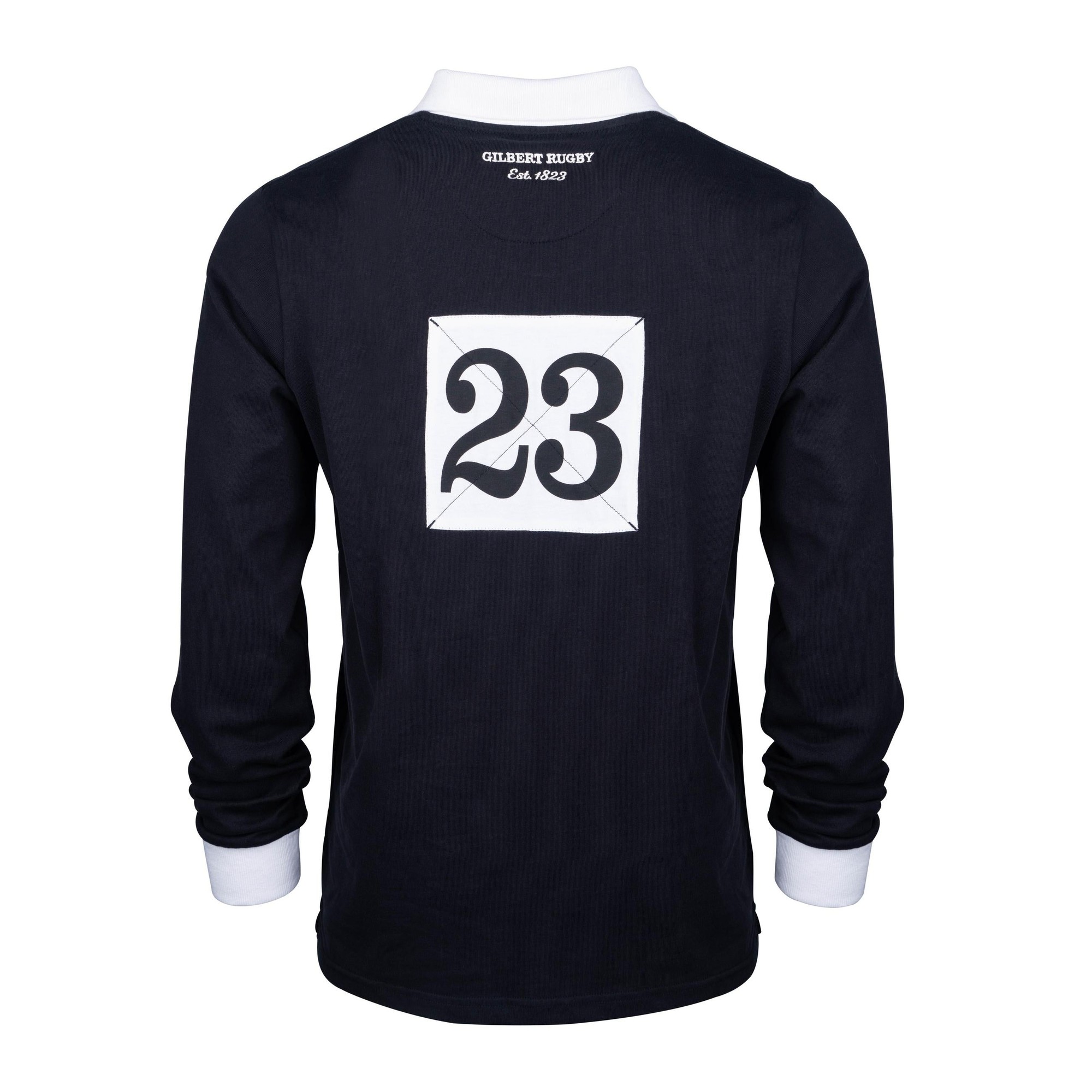 Gilbert Rugby Gilbert 1823 Vintage Rugby Shirt - Size: 3XL - Black - image 3