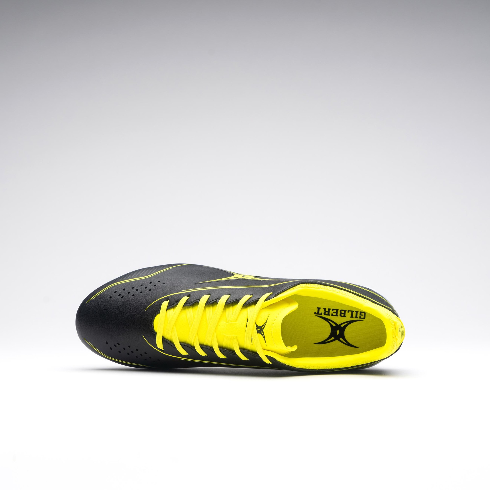 Gilbert Rugby Gilbert Cage Torq 6S Boots - Junior - Size: UK 4.5 | EU 37.5 - Black/Fluo Yellow - image 2