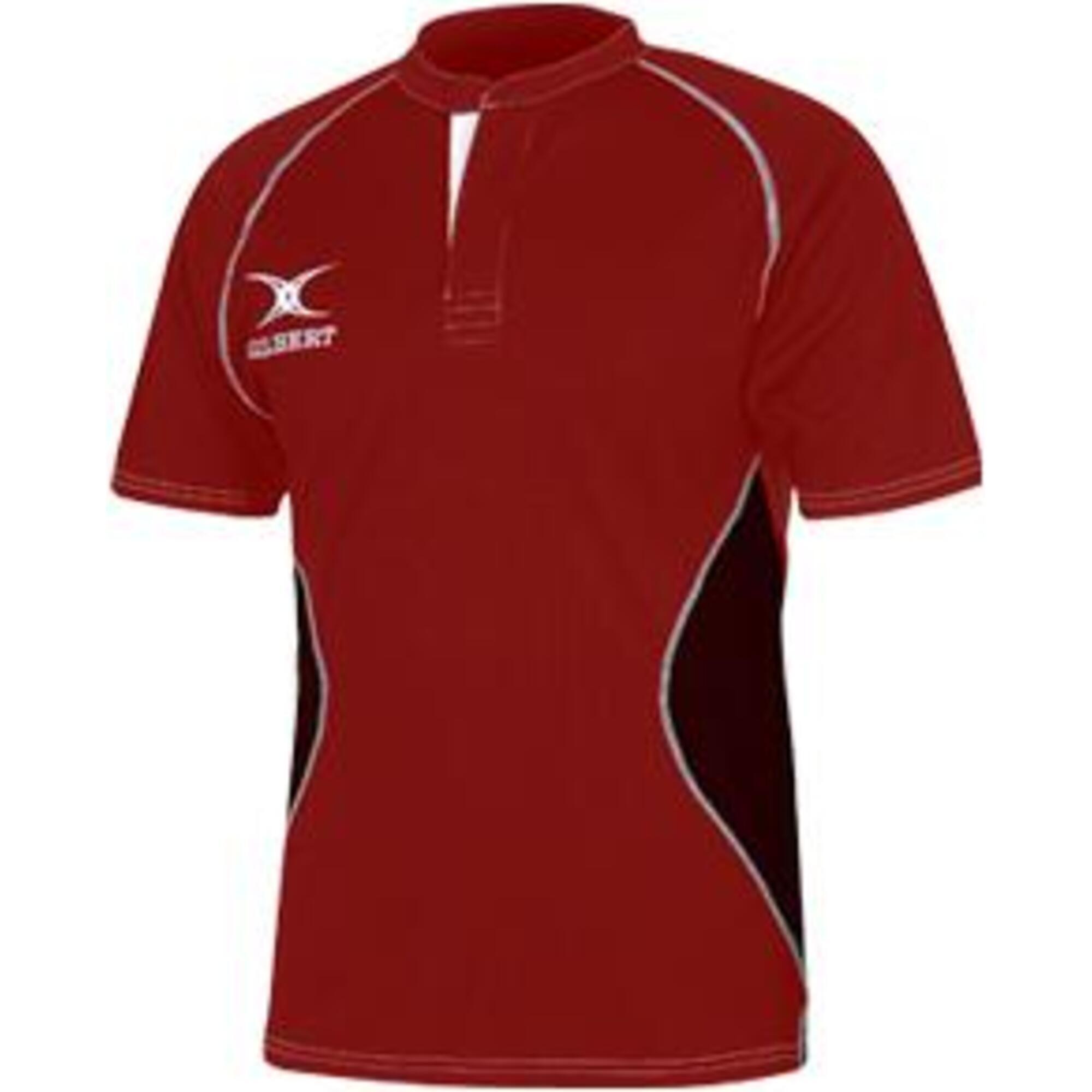 Gilbert Rugby Gilbert XACT V2 Match Shirt - Junior - Size: Age 7 - 8 - Red / Black - image 2