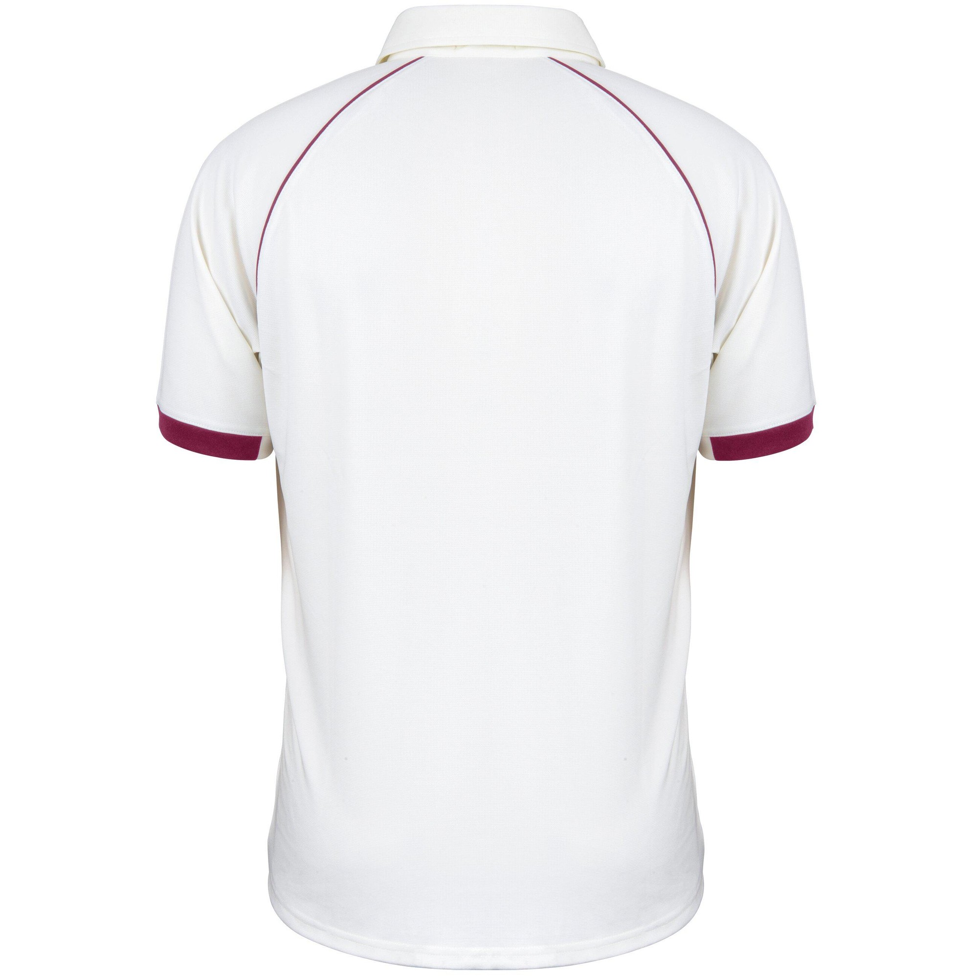Gray-Nicolls Matrix V2 Short Sleeve Adult Shirt - Size: XS - Ivory/Maroon - image 2