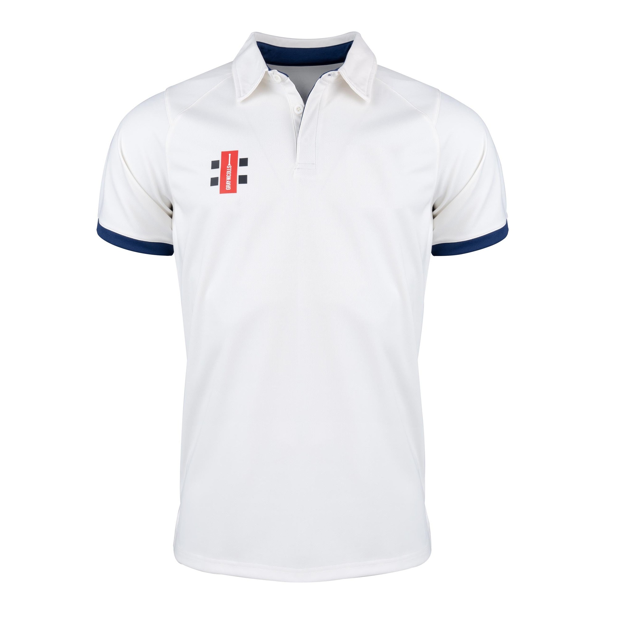 Gray-Nicolls Pro Performance V2 Short Sleeve Adult Shirt - Size: XL - Ivory/Navy - image 5