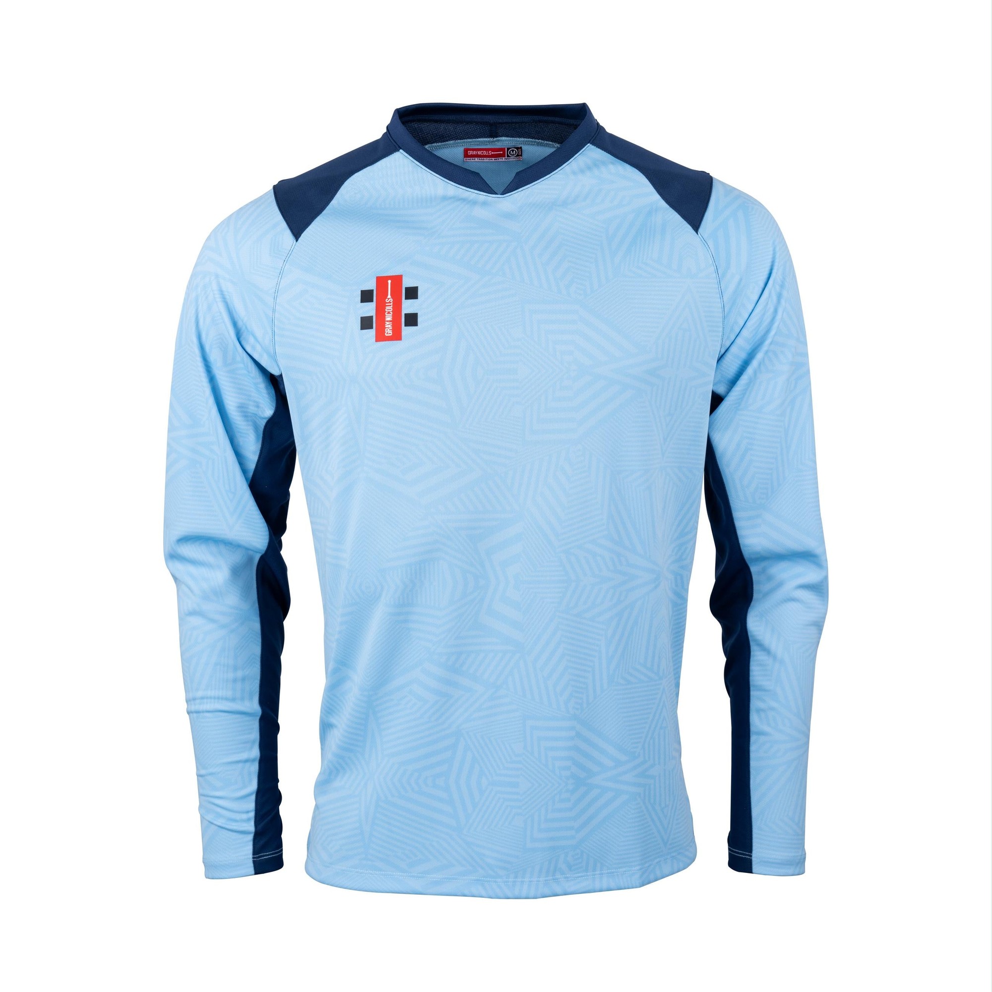 Gray-Nicolls Pro T20 Long Sleeve Adult Shirt - Size: M - Aqua/Navy - image 4
