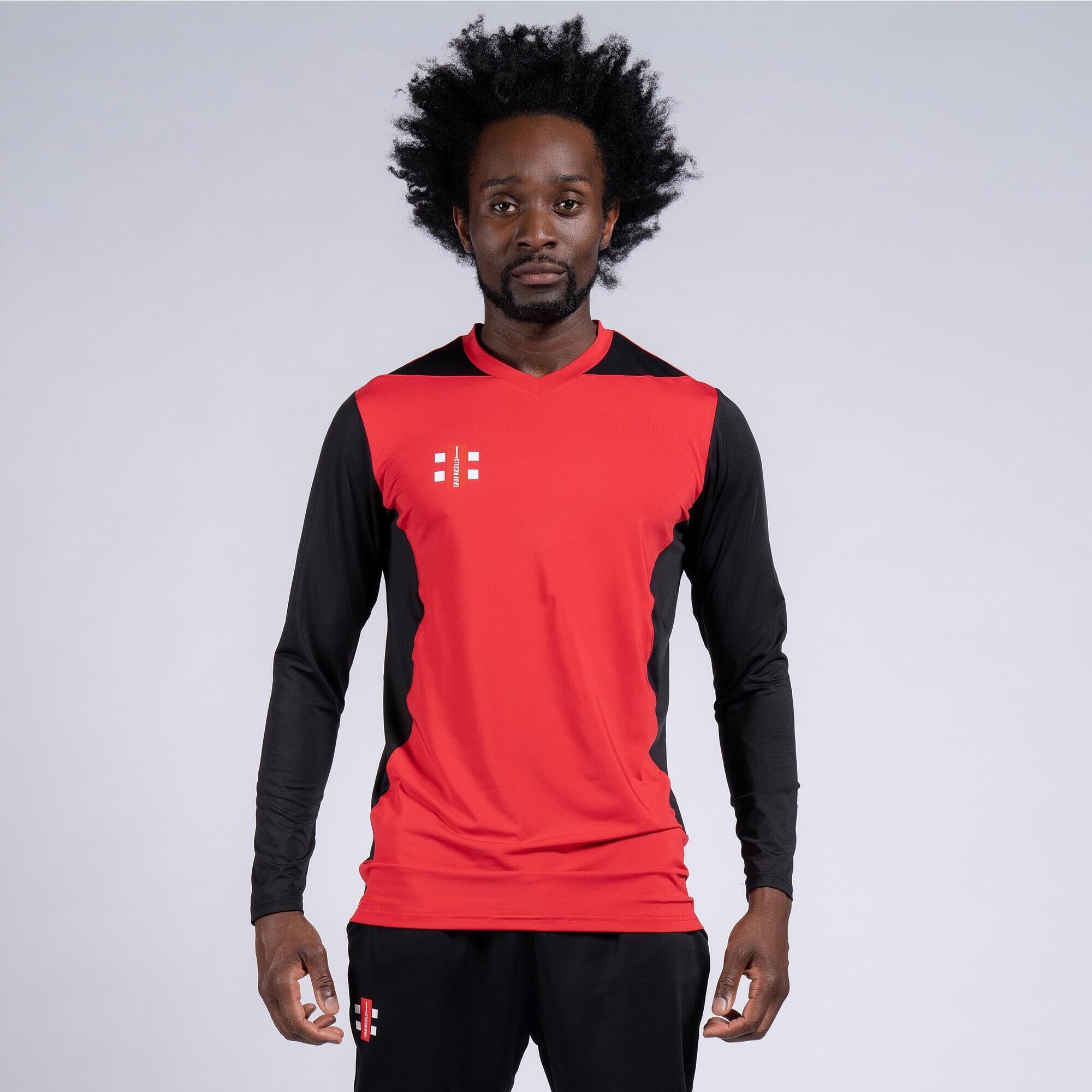 Gray-Nicolls T20 Long Sleeve Adult Shirt - Size: XL - Red/Black - image 3