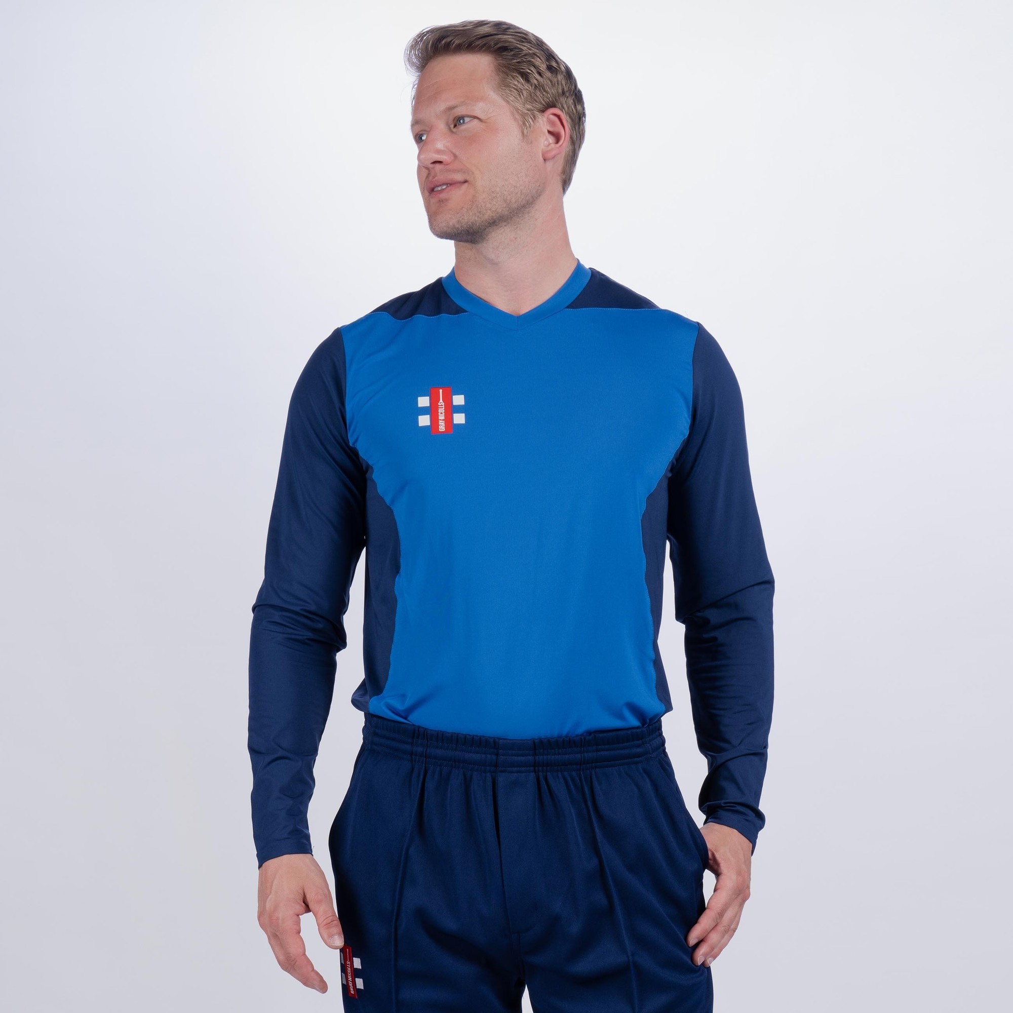 Gray-Nicolls T20 Long Sleeve Adult Shirt - Size: XS - Royal/Navy - image 5