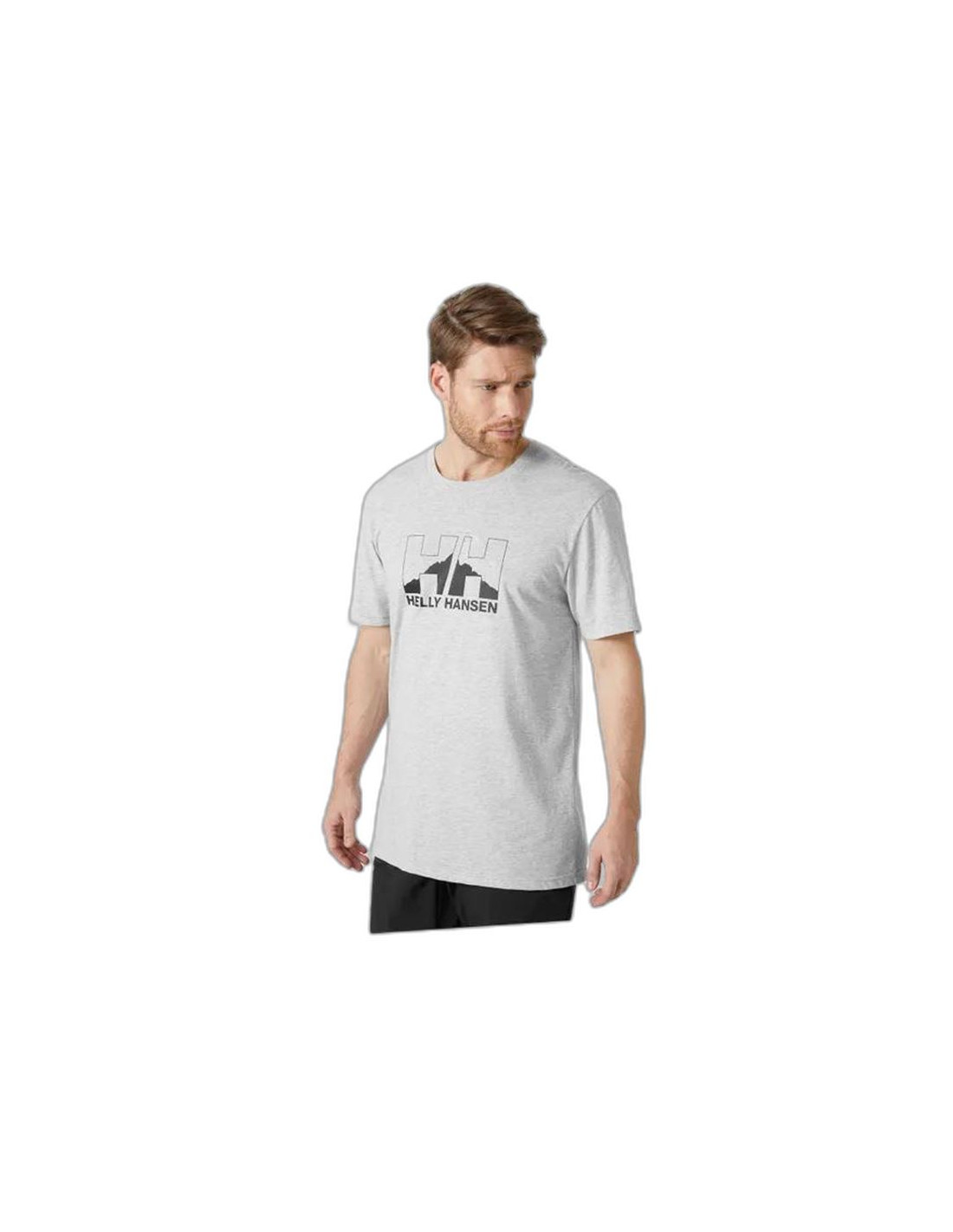 Helly Hansen Nord Graphic Tshirt - Nord Graphic Cotton Mix Tshirt Grey S - image 4