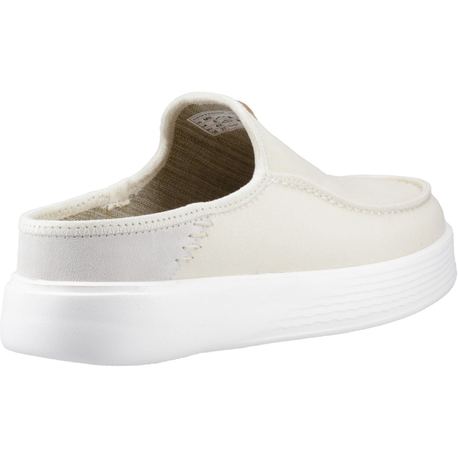 HEYDUDE Men's Austin Workwear Mule in Almost White/White - image 2