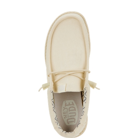HEYDUDE Men's Wally Canvas Shoe in Stone White - image 4