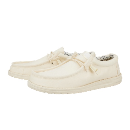 HEYDUDE Men's Wally Canvas Shoe in Stone White - image 5