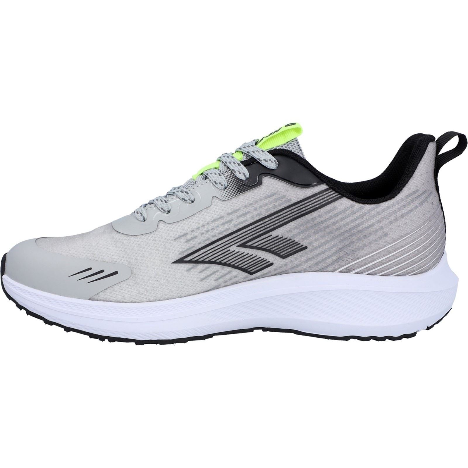 Hi-Tec Santorini Polyester Men's Cool Grey/Black/Acid Lime Trainers - image 5