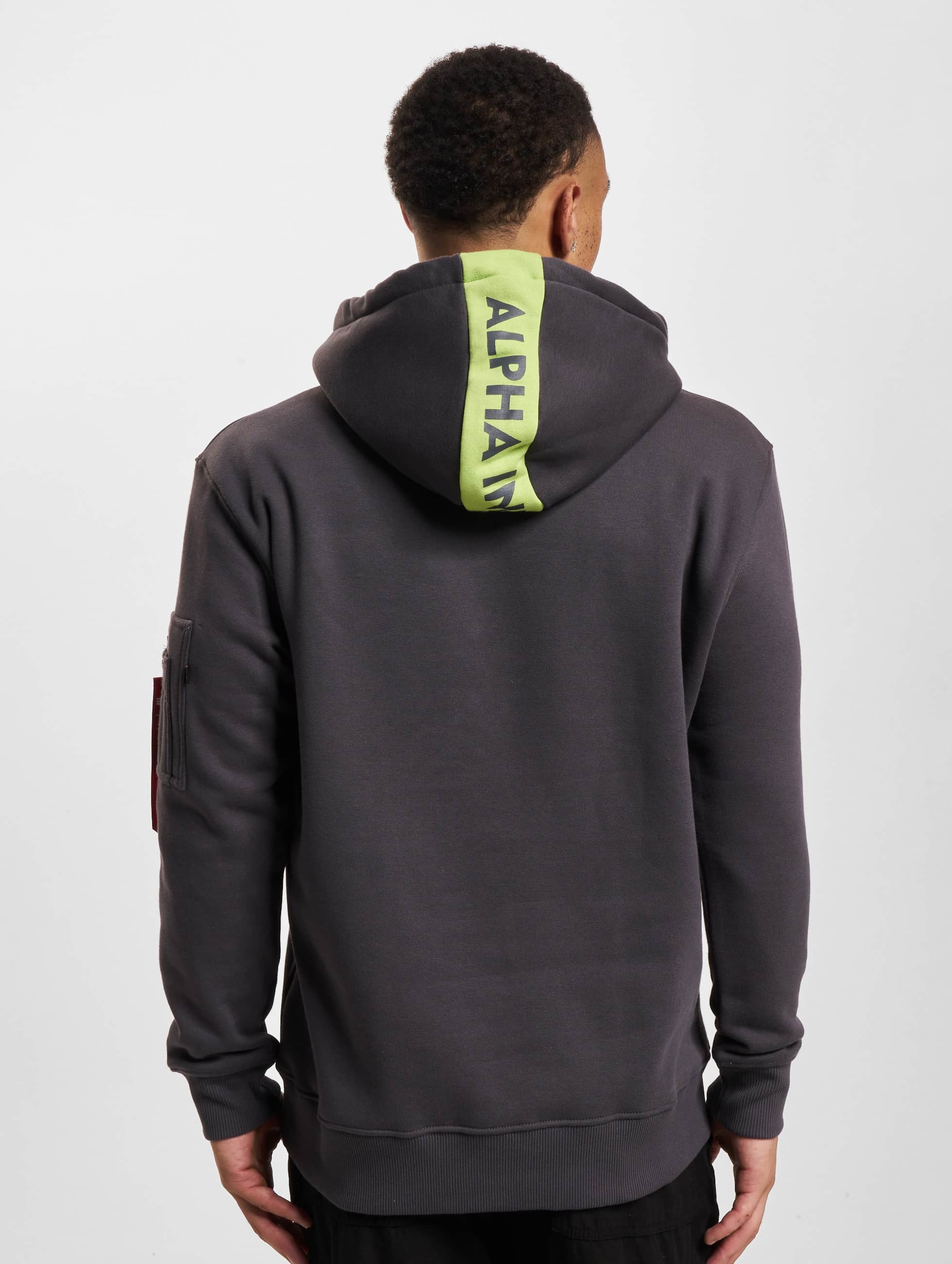 Hooded sweatshirt Alpha Industries Stripe - image 3