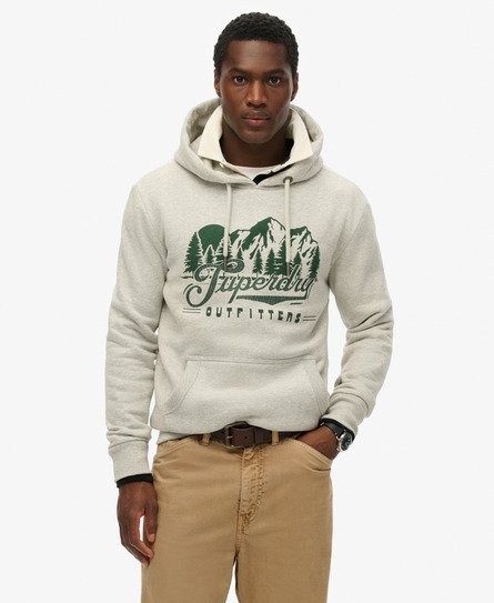 Superdry Superdry Men's Outfitters Hoodie Light Grey