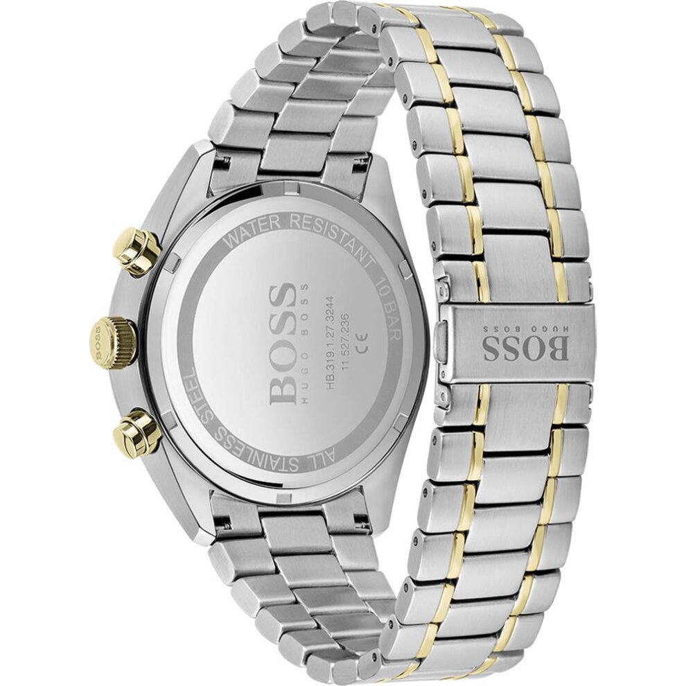 Hugo Boss Champion 1513878 Men's Chronograph Watch – 44mm Green Dial Two-Tone Bracelet - image 2