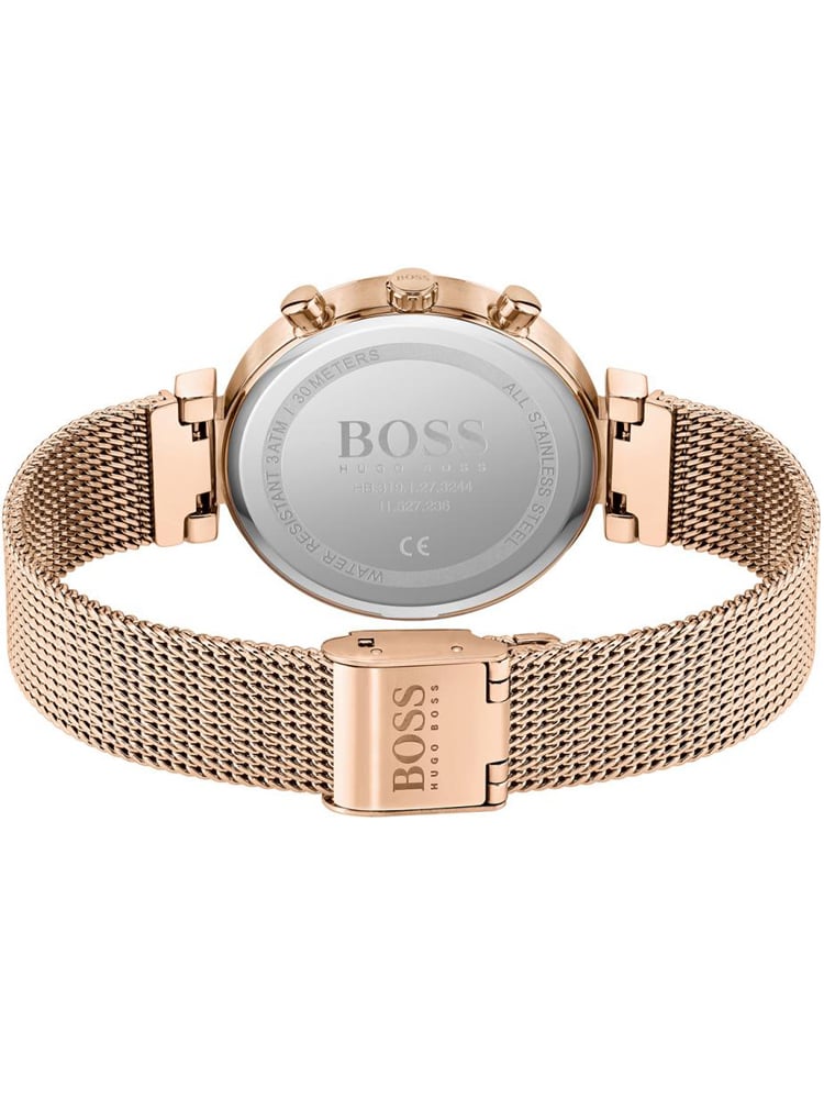 Hugo Boss Flawless 1502553 Women's Watch – 36mm Silver Dial Rose Gold Mesh Bracelet - image 3