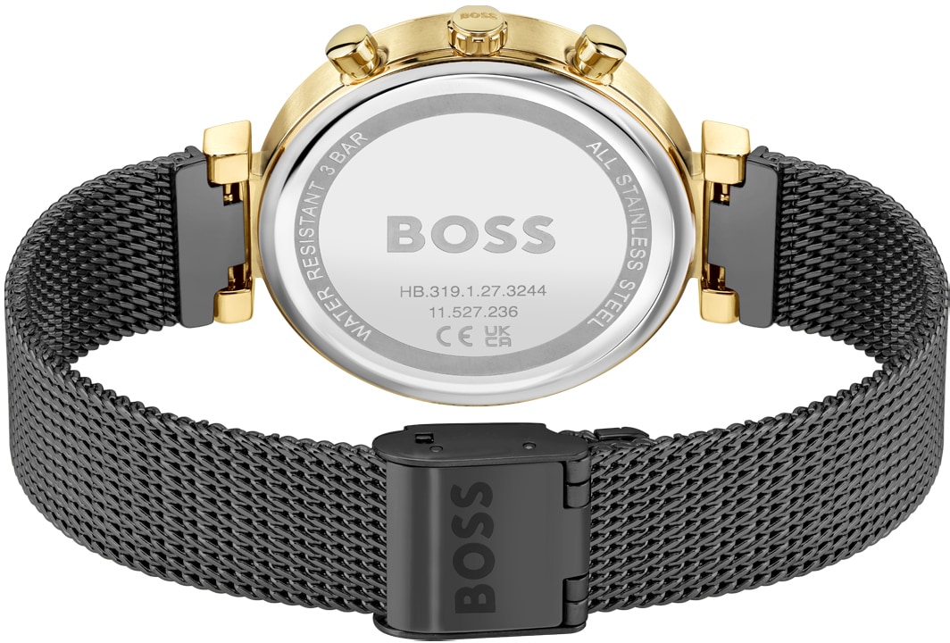 Hugo Boss Flawless Women's Watch HB1502627 Black Dial Mesh Bracelet - image 3