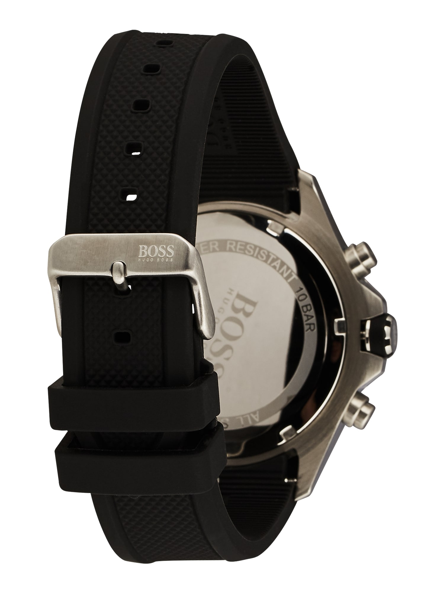 Hugo Boss Globetrotter Chronograph 1513820 Men's Watch – 46mm Black Dial Black Rubber Strap - image 5