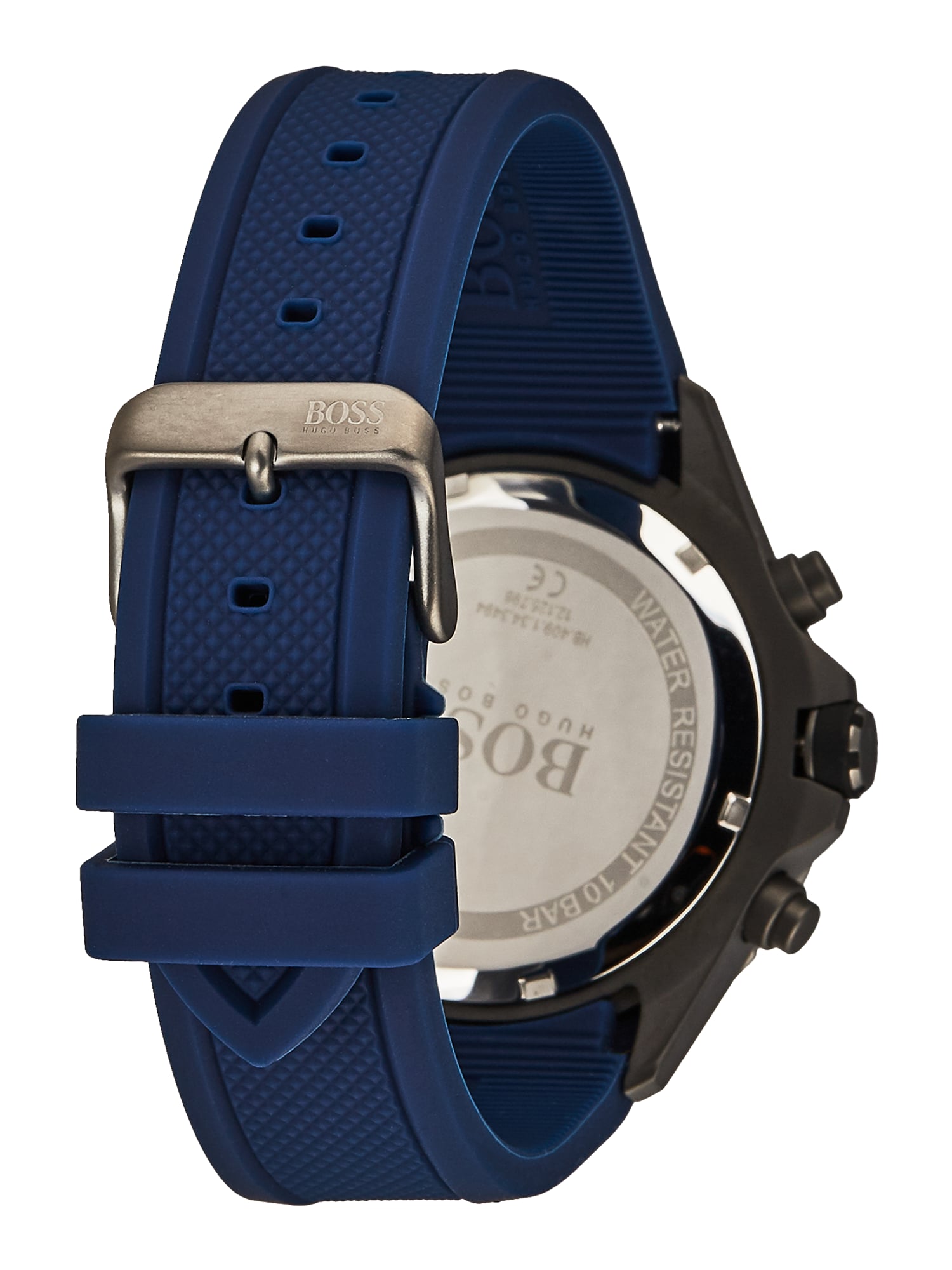 Hugo Boss Globetrotter HB1513821 Men's Chronograph Watch – 46mm Blue Dial Blue Silicone Strap - image 2