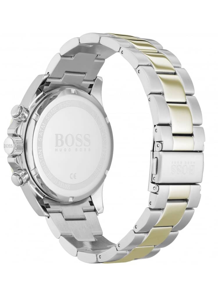 Hugo Boss Hero 1513767 Men's Chronograph Watch – 45mm Blue Dial Two-Tone Bracelet - image 2