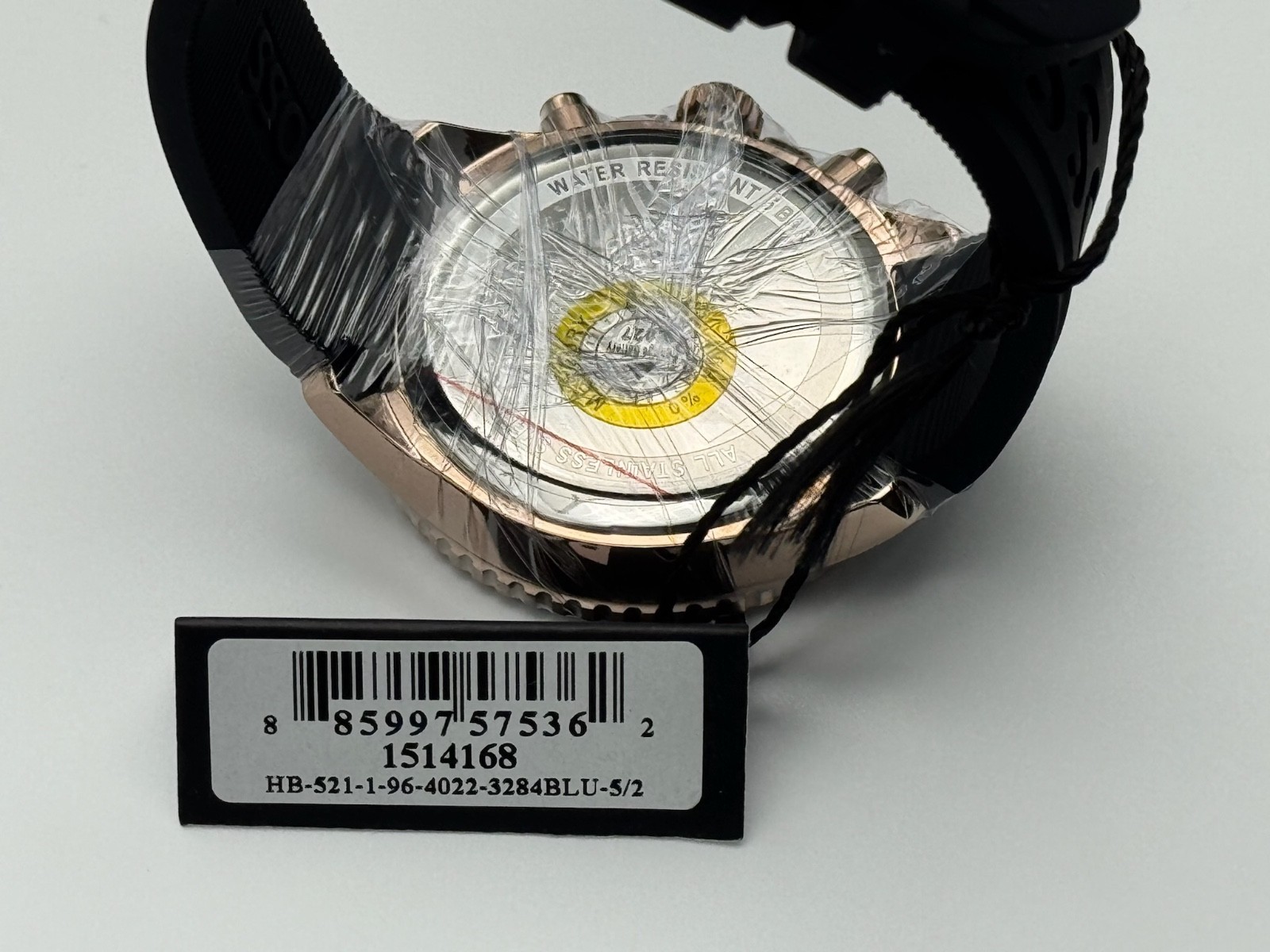 Hugo Boss Runner 1514168 Men's Chronograph Watch – 44mm Black Dial Black Silicone Strap - image 4