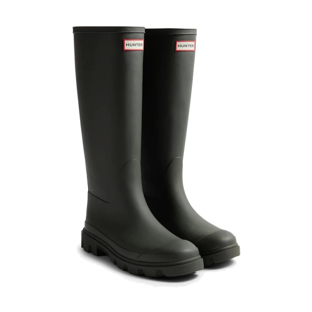 Hunter Downpour Tall Boot Rubber Women's Dark Olive Wellington Boots - image 2