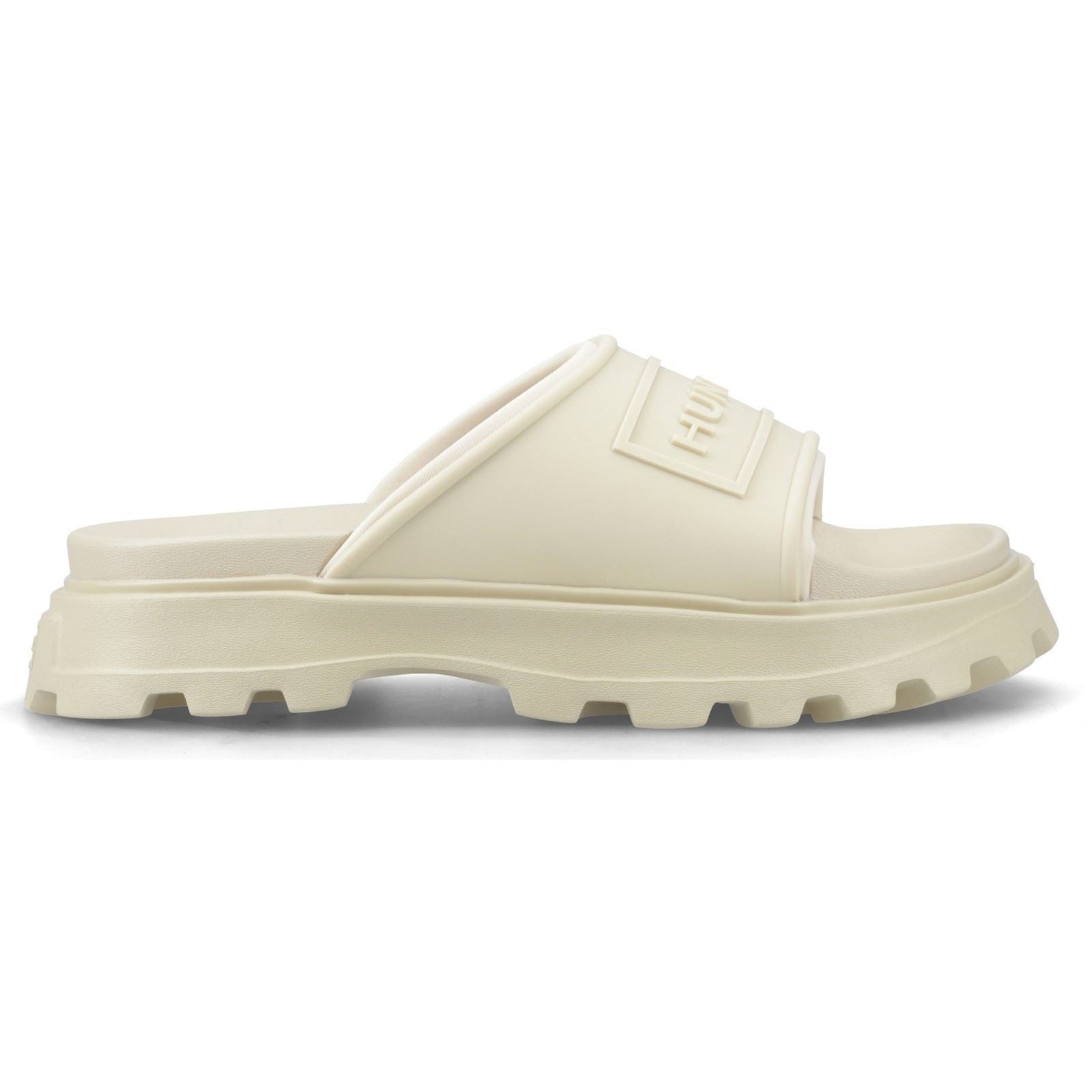 Hunter Moulded Stacked Slider Polyester Women's Gravel Slides - image 4