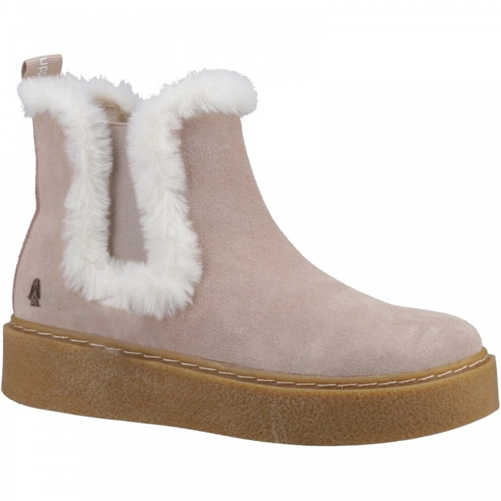 Hush Puppies Bella Suede Women's Nude Flat Chelsea Boots - image 4