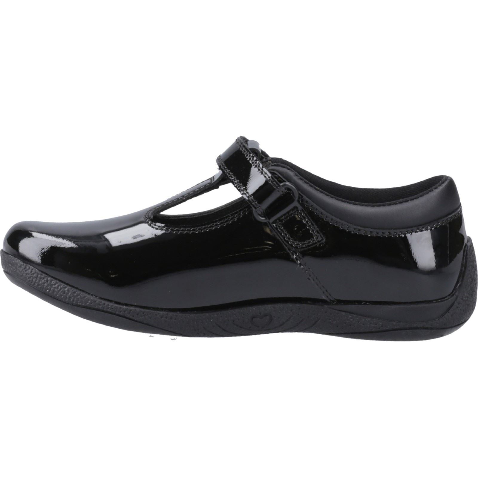 Hush Puppies Caitlin T-Bar Leather Youth Black Shoes - image 4